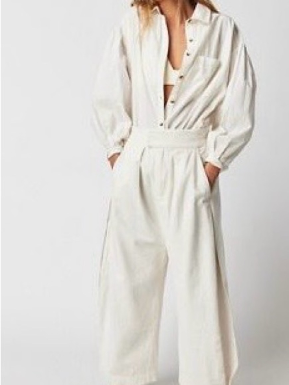 Free People Cream pants